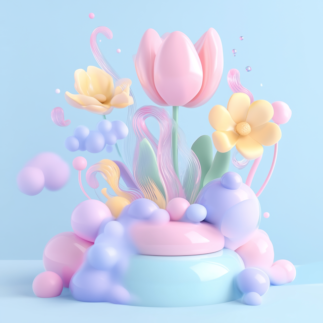 Whimsical Floral Art