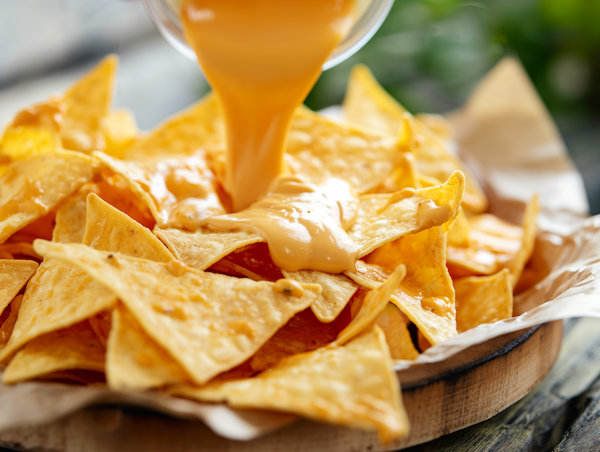 Delicious Cheese-covered Nachos