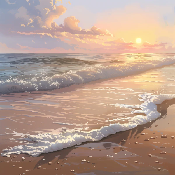 Serene Beach Sunset