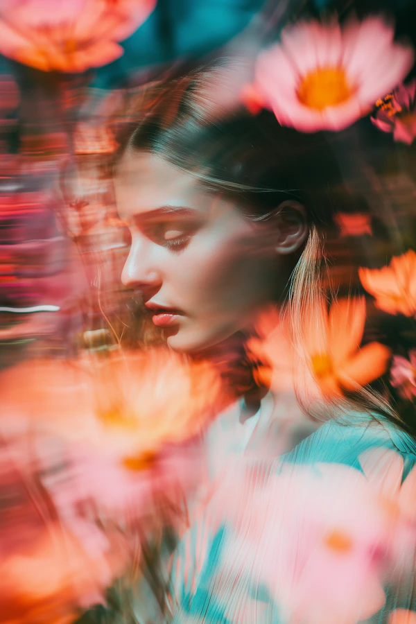 Dreamy Floral Portrait