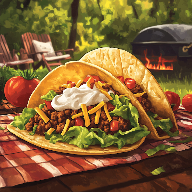 Festive Outdoor Taco Picnic