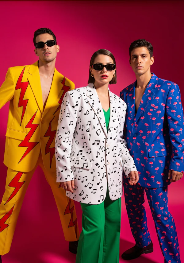 Stylish Trio in Suits