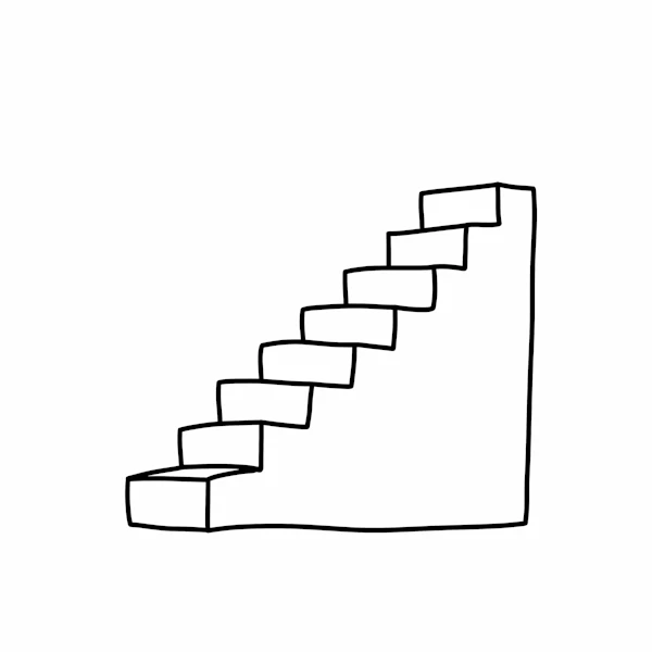 Minimalist Staircase Art