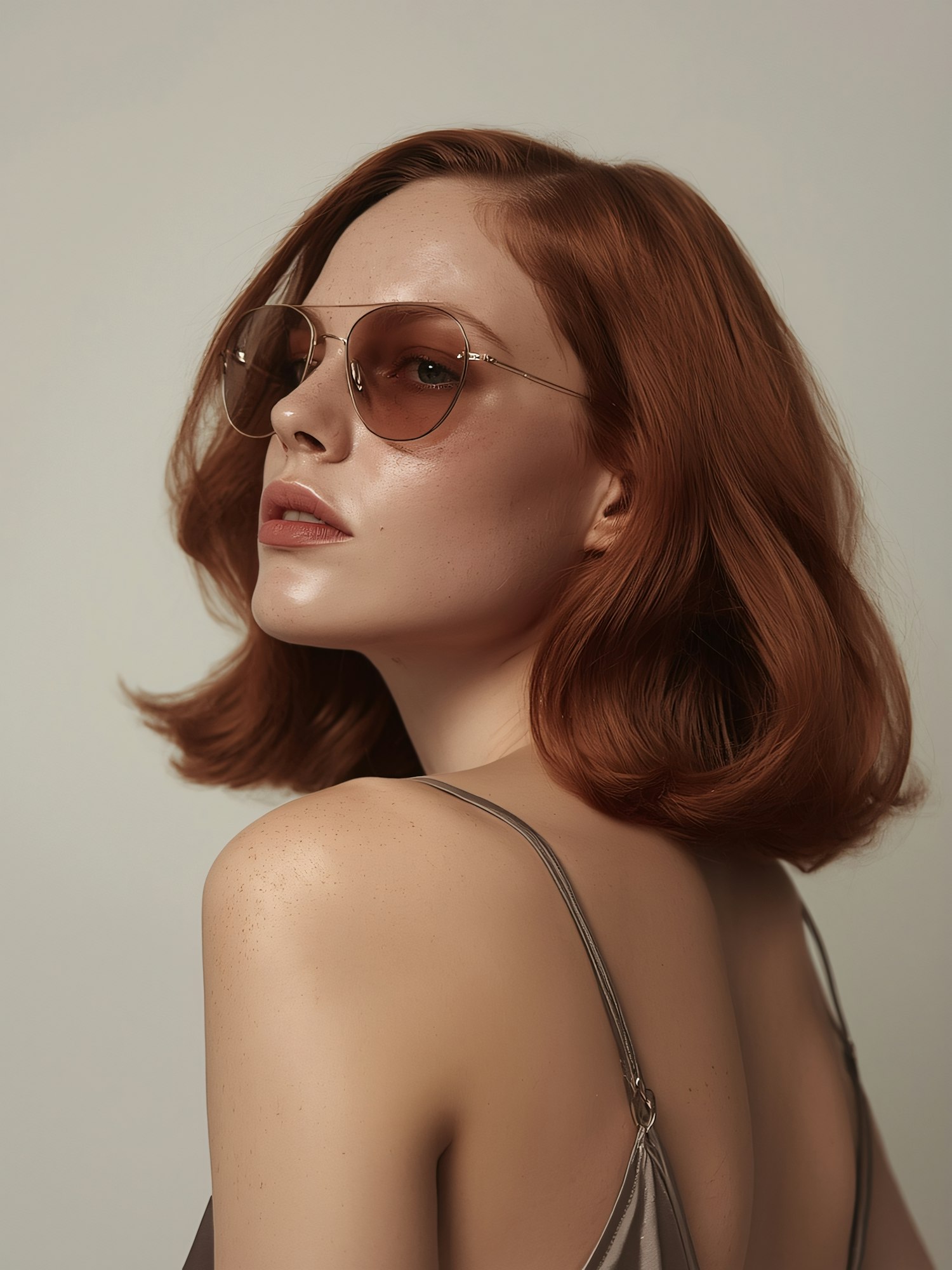 Red-Haired Woman Portrait