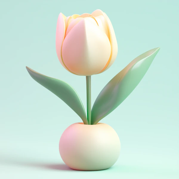 Minimalist Tulip Render