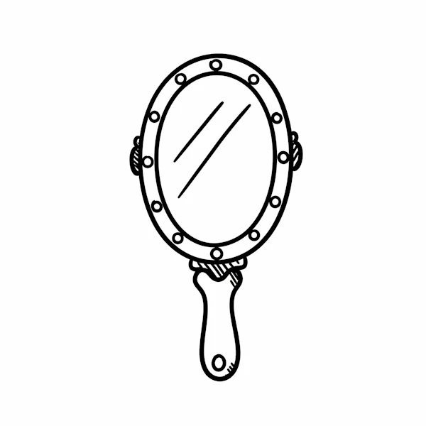 Decorative Hand Mirror