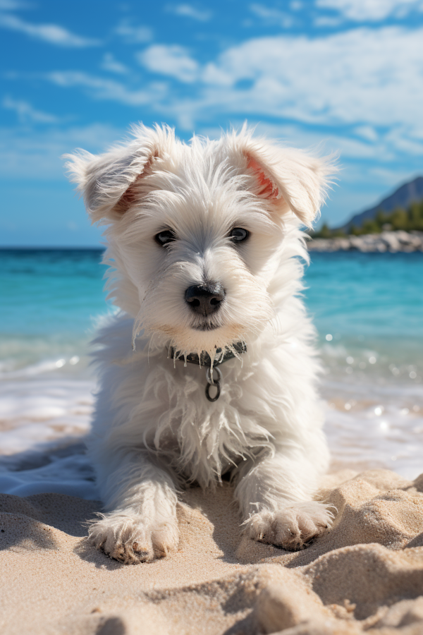 Inquisitive Beachfront Pup