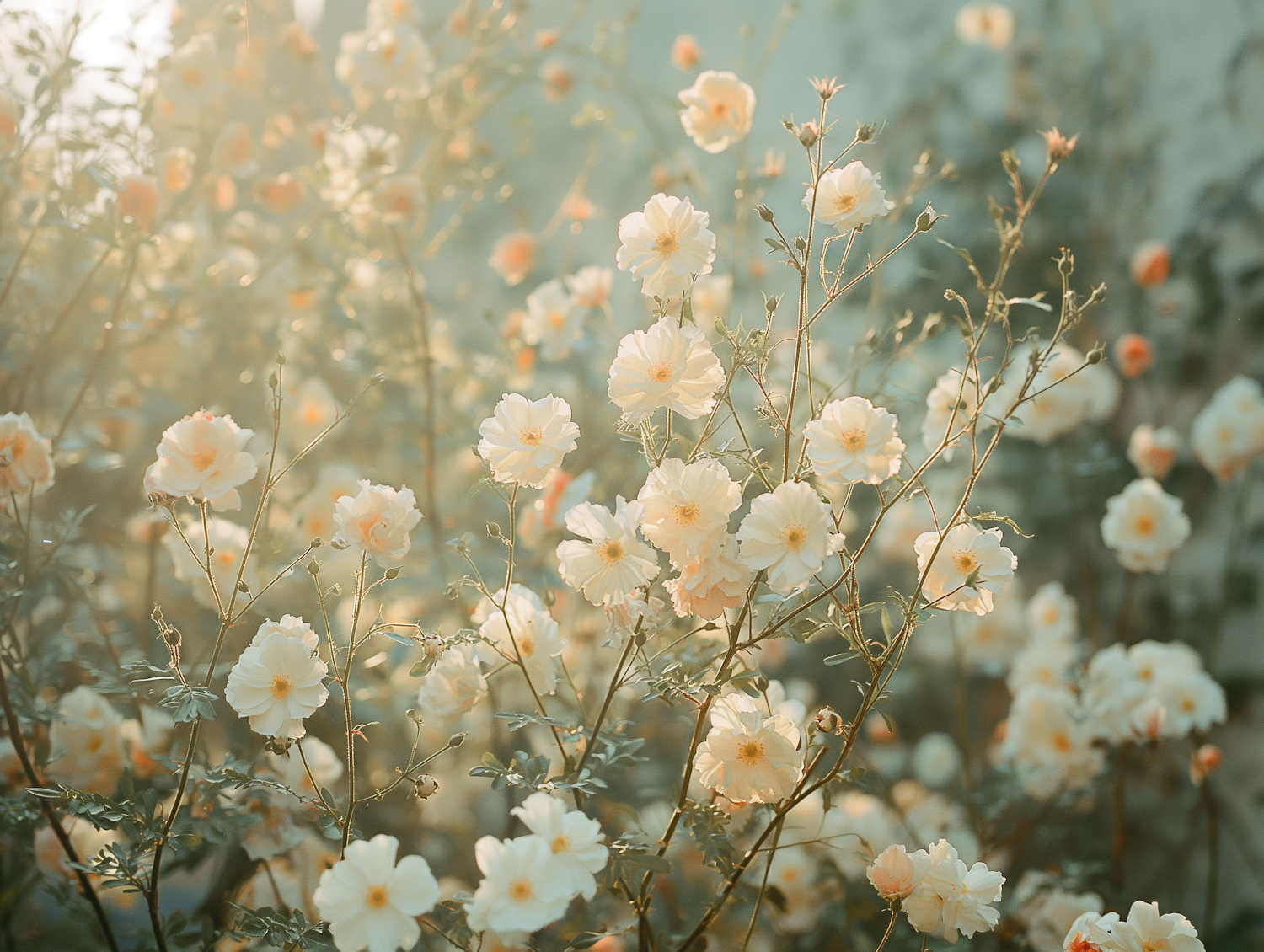 Sun-kissed Rose Garden