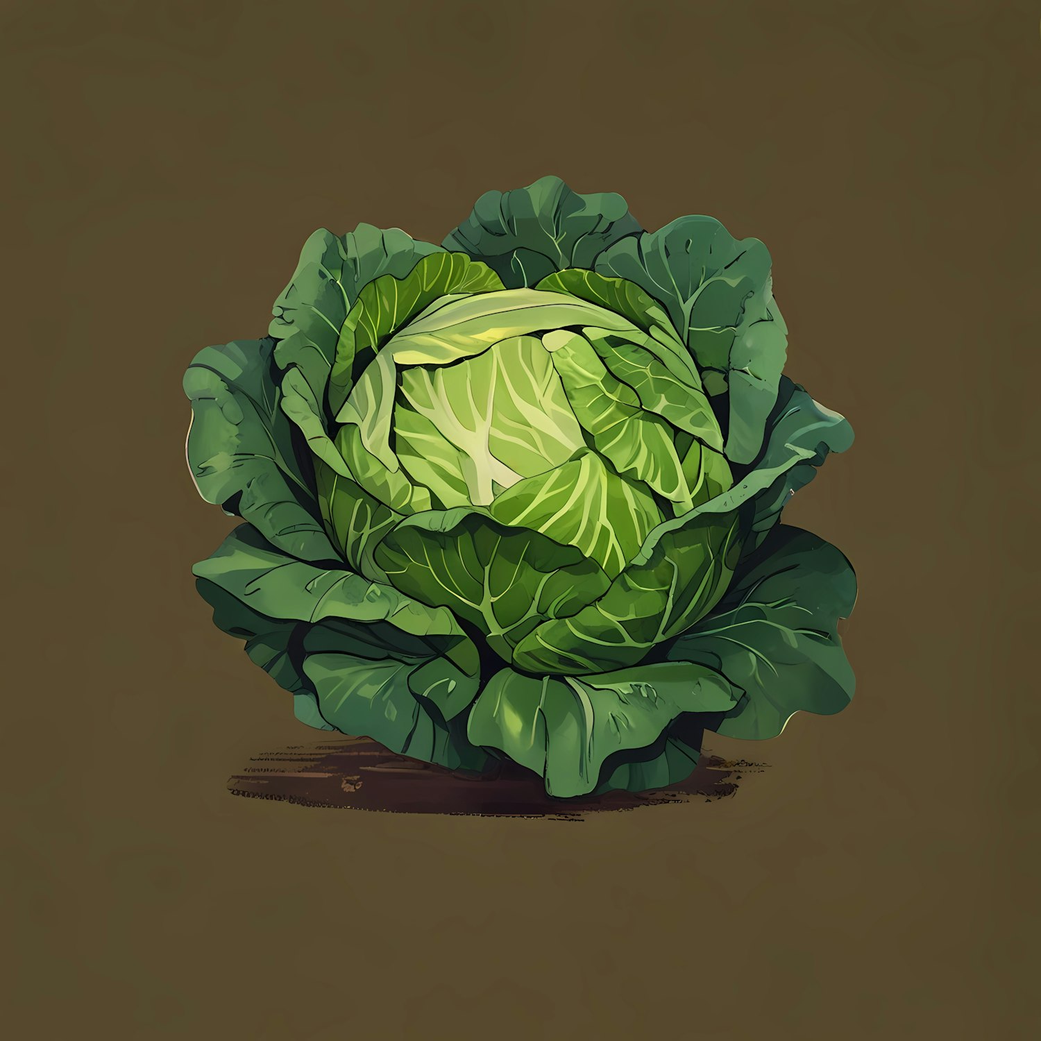 Cabbage Illustration