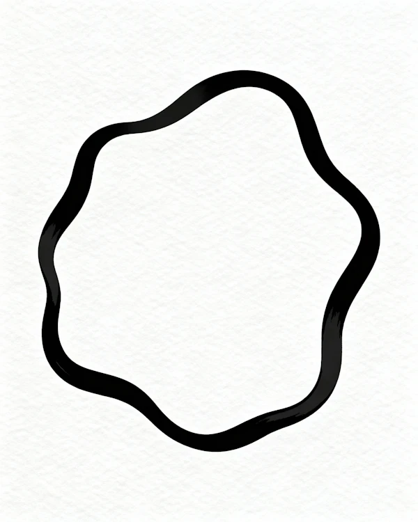Abstract Black Outline