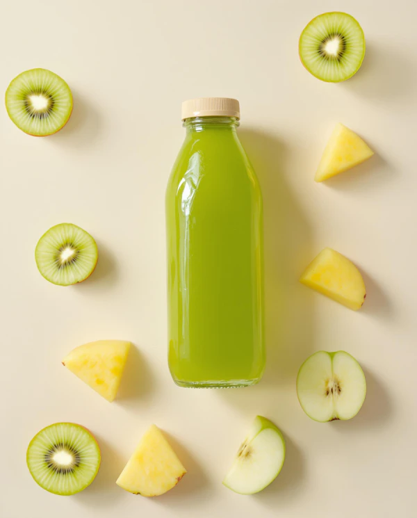 Green Juice and Fruits