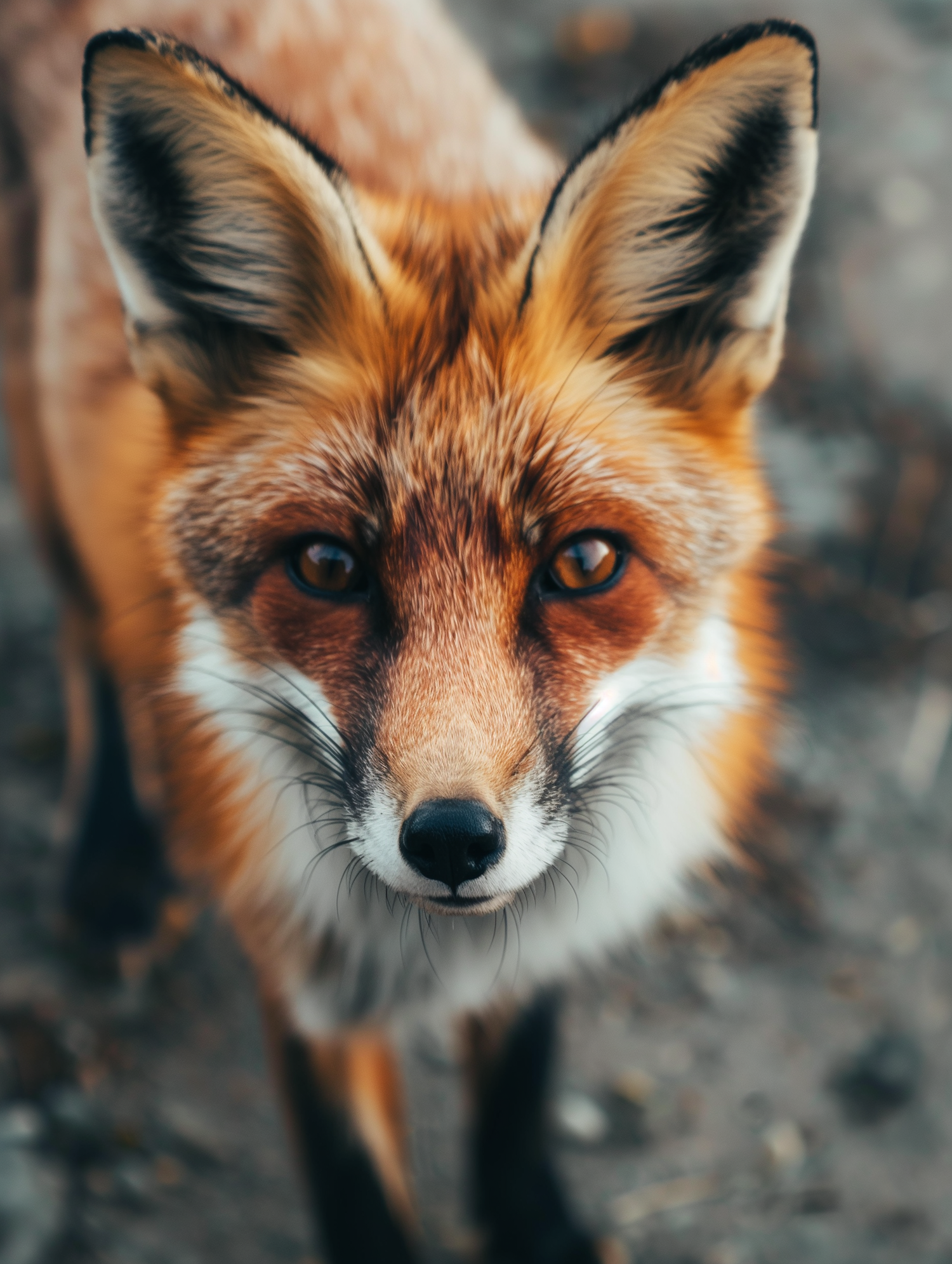 Intense Gaze of a Red Fox