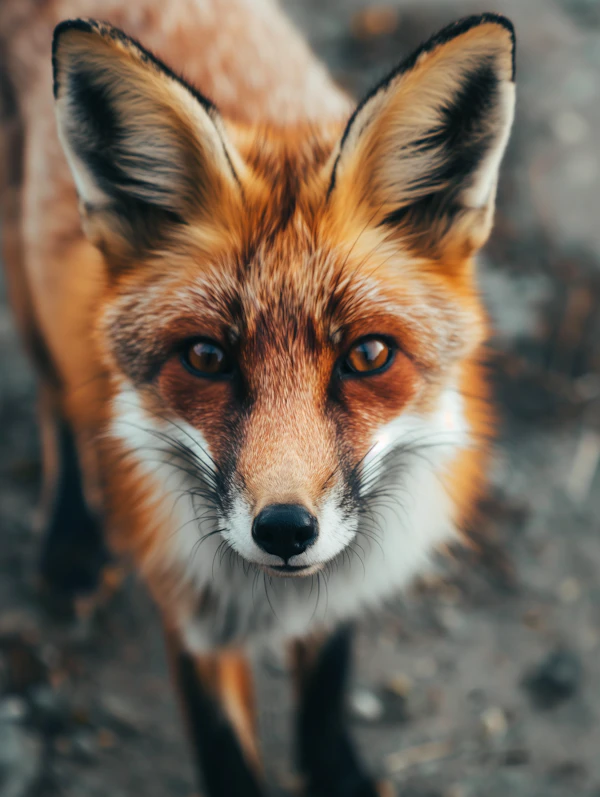 Intense Gaze of a Red Fox