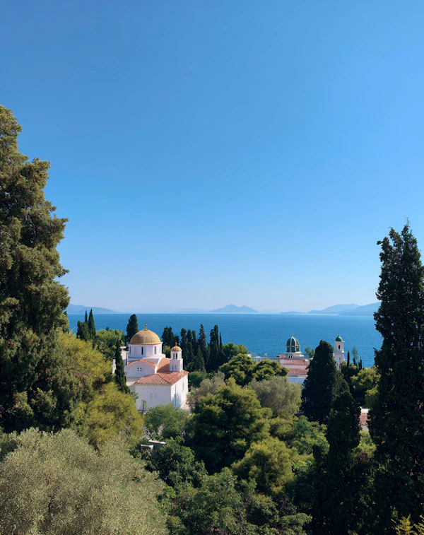 Coastal Church Scene