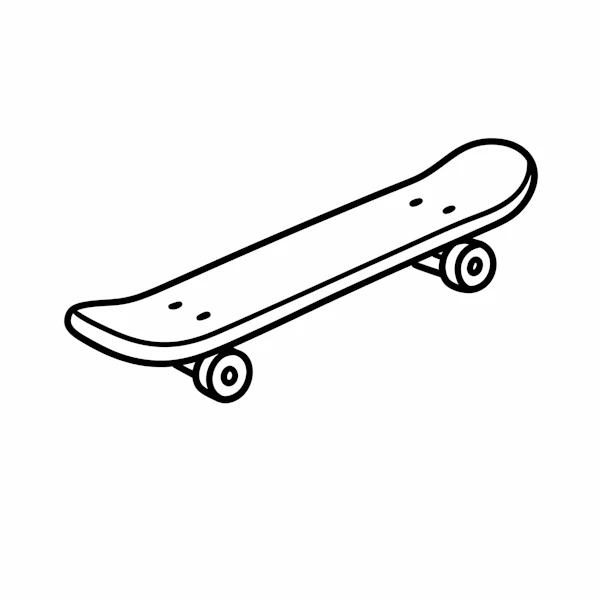 Minimalist Skateboard Art