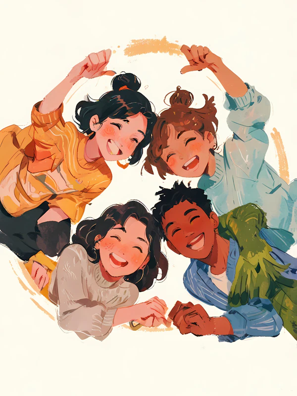 Joyous Group Portrait