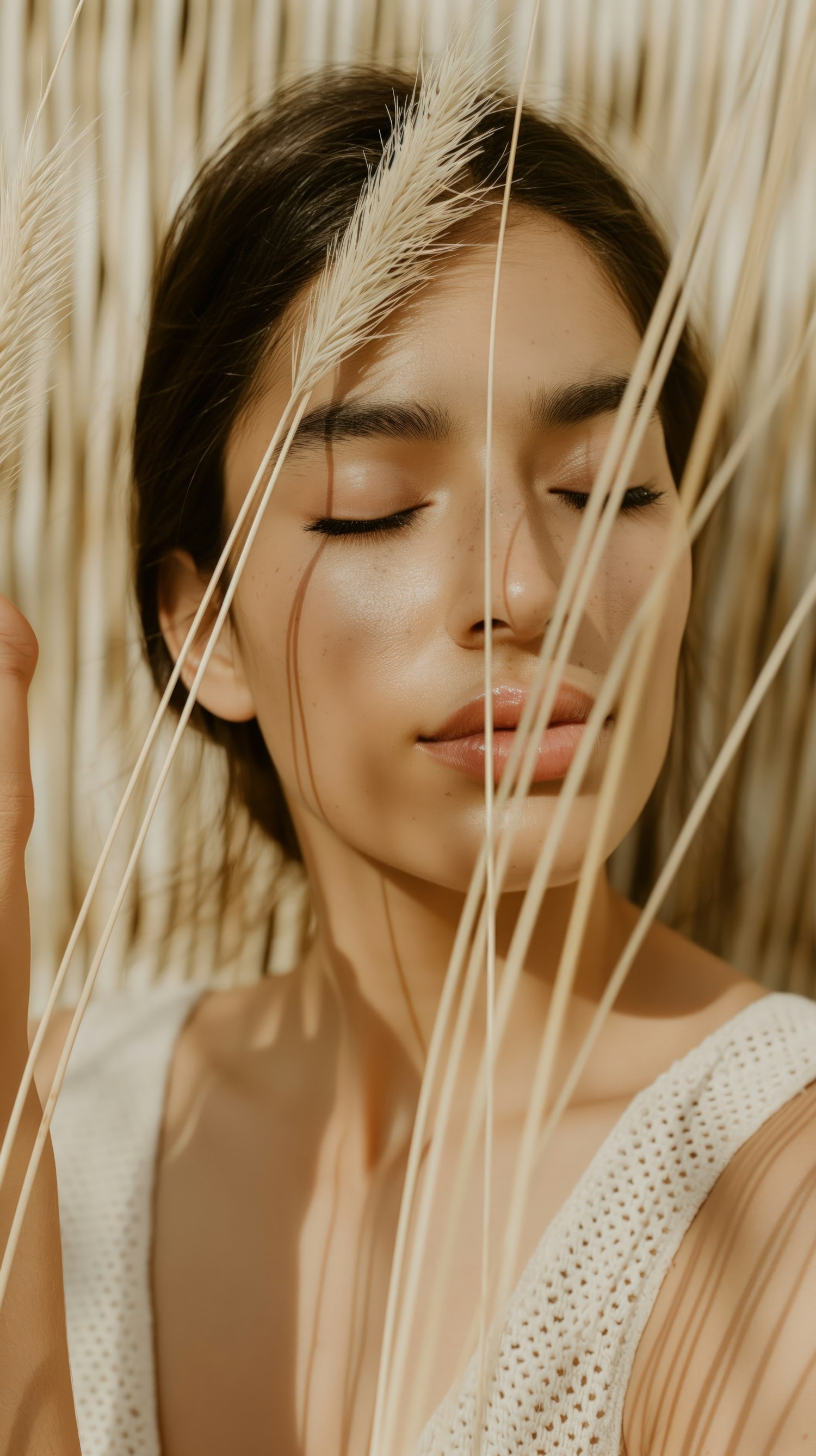 Serene Young Woman in Nature