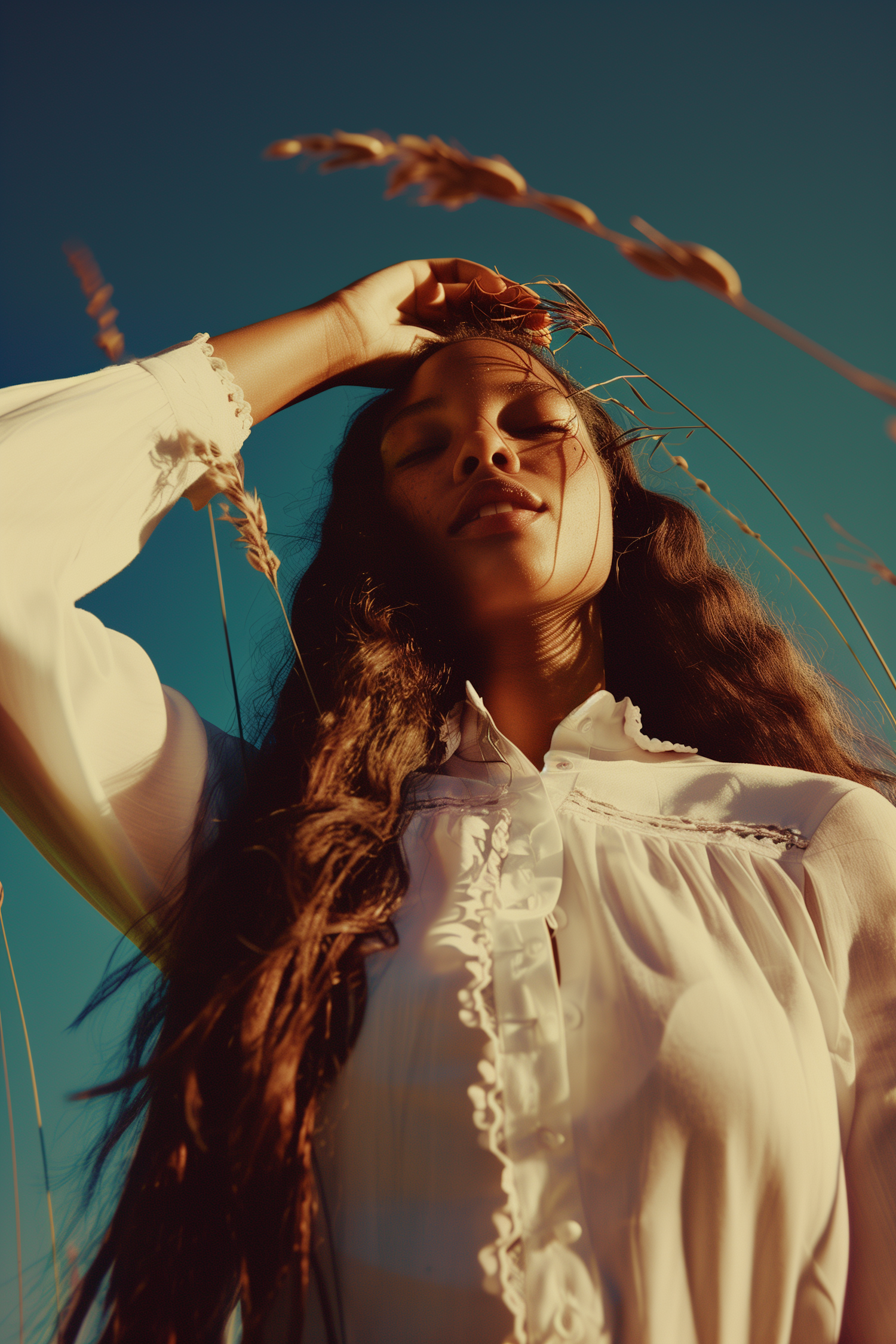 Serene Outdoor Portrait