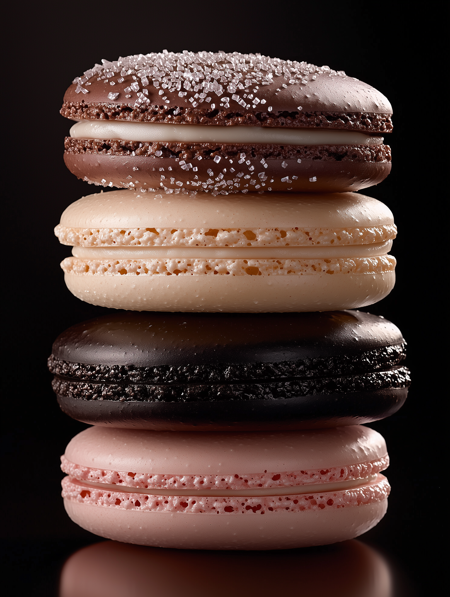 Stack of Colorful Macarons