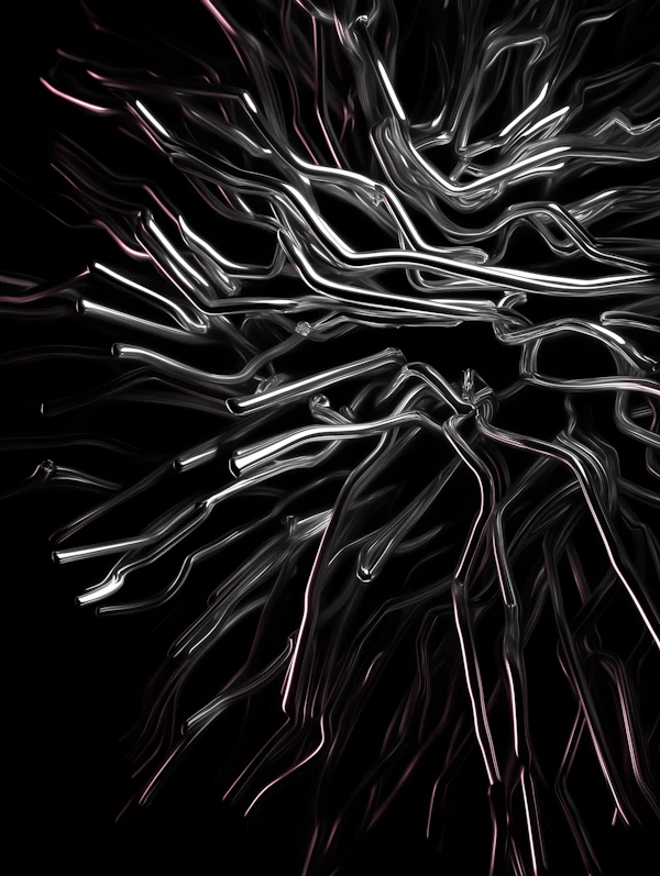 Metallic Waves Abstract