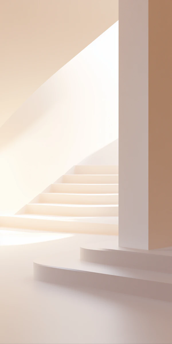 Minimalist Staircase Scene