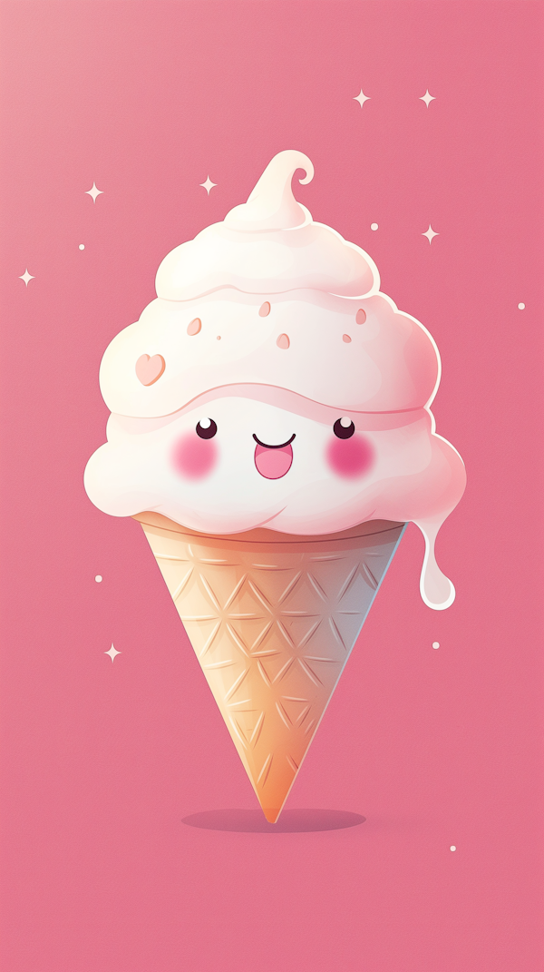 Anthropomorphic Ice Cream Cone