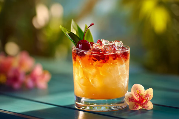 Tropical Cocktail Display
