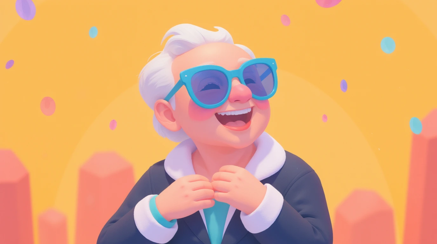 Cheerful Character with Sunglasses