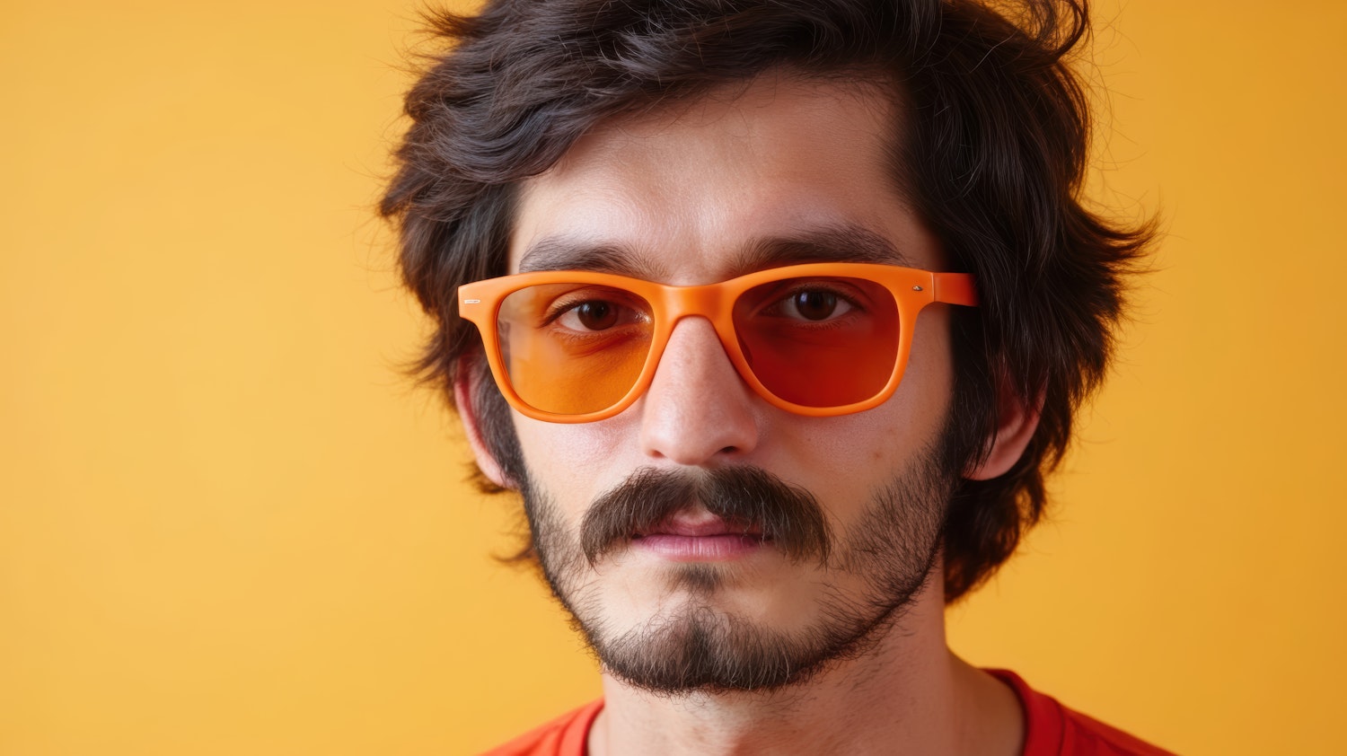 Man with Orange Sunglasses