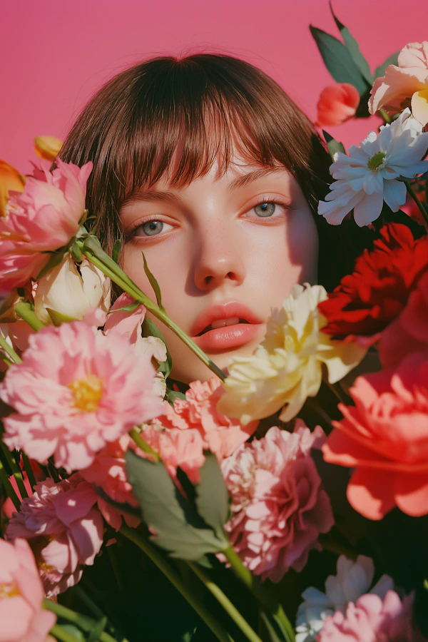 Woman with Flowers