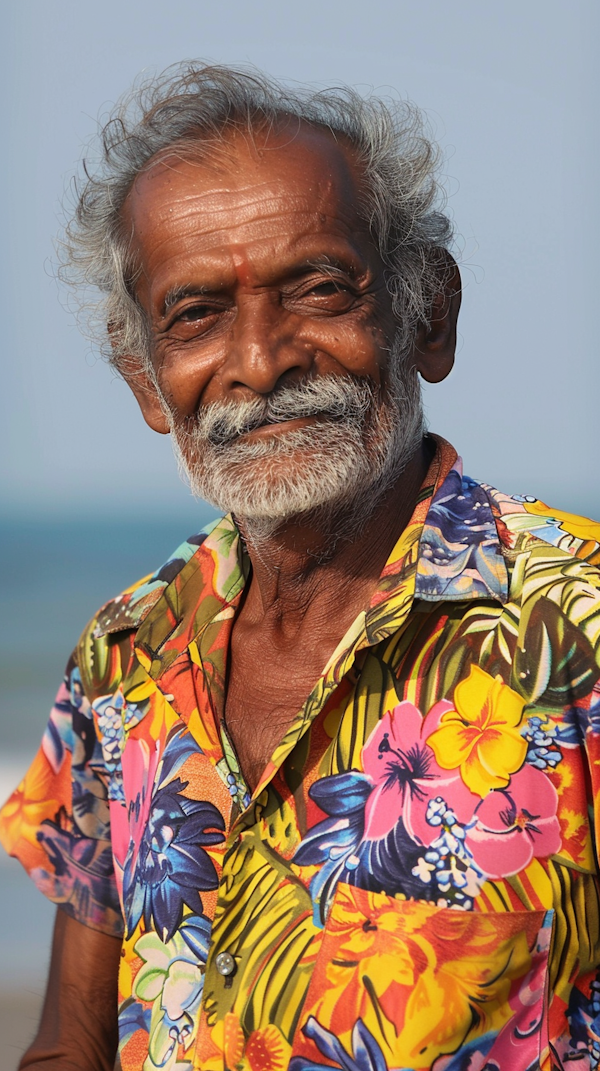 Portrait of a Smiling Elderly Man