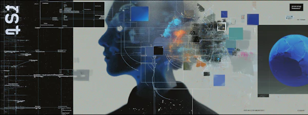 Futuristic AI Silhouette