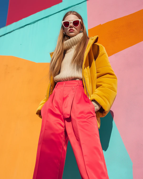 Stylish Woman & Mural