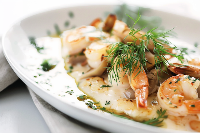 Elegant Seafood Plating