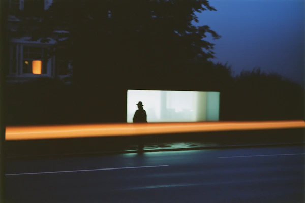 Nighttime Urban Silhouette