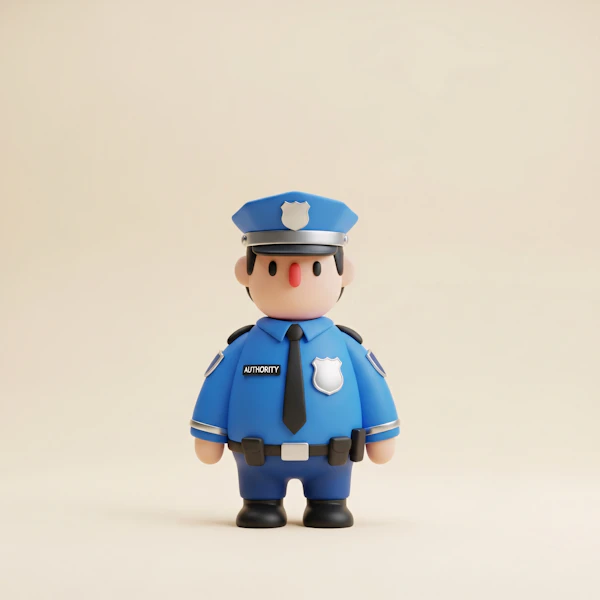 Cartoon Police Officer