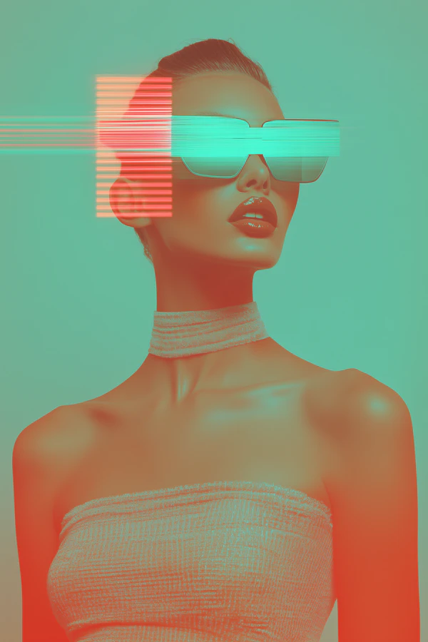 Futuristic Woman Portrait