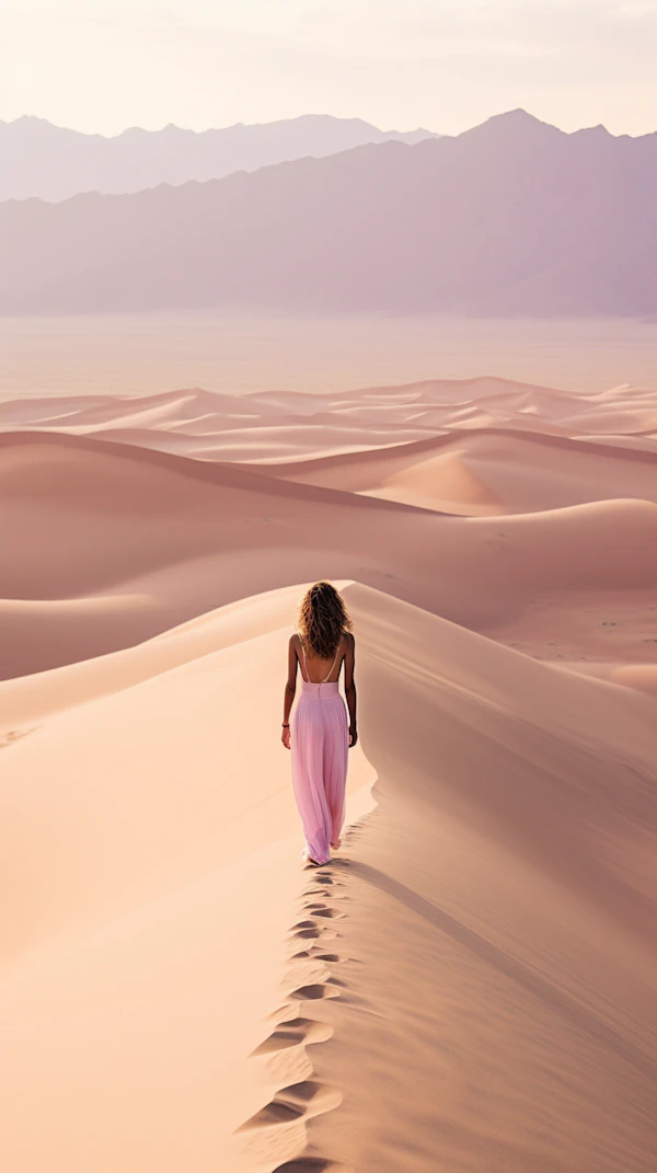 Desert Solitude in Twilight Hues