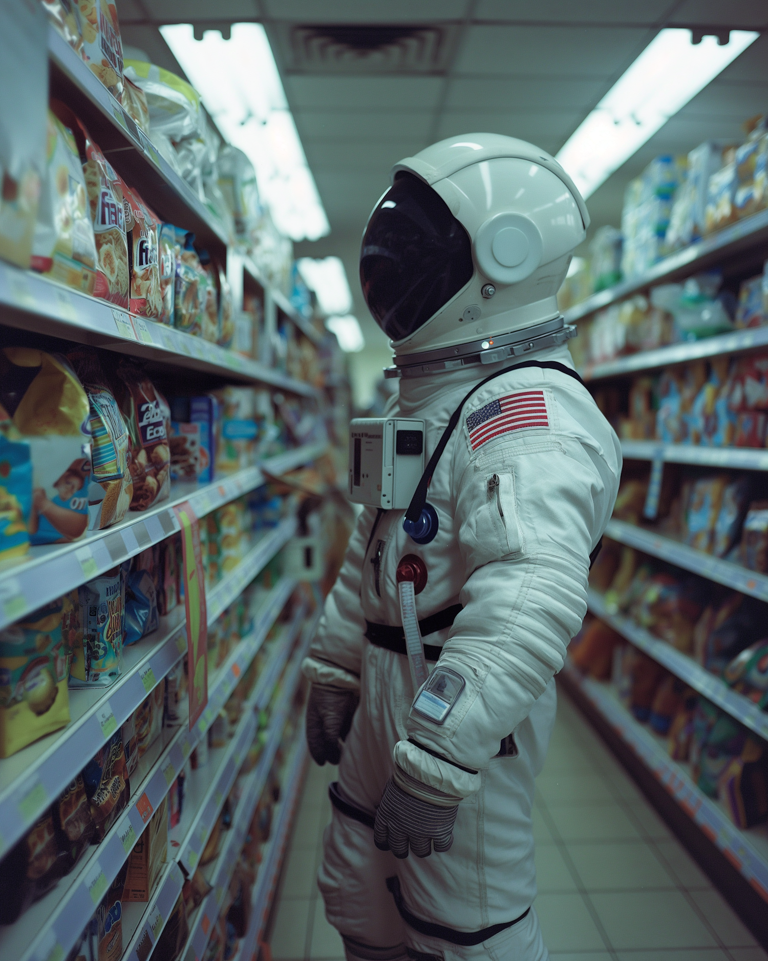 Astronaut in Supermarket