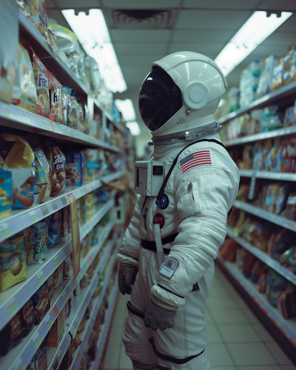 Astronaut in Supermarket