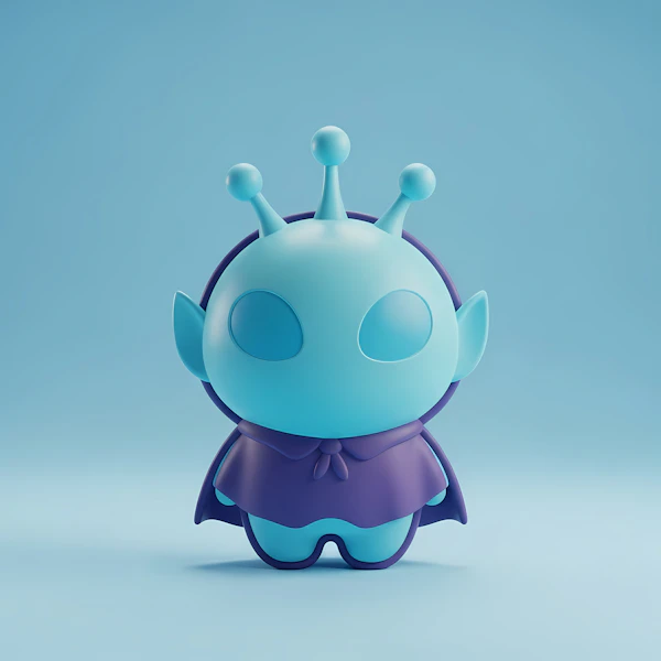 Cute Alien Illustration