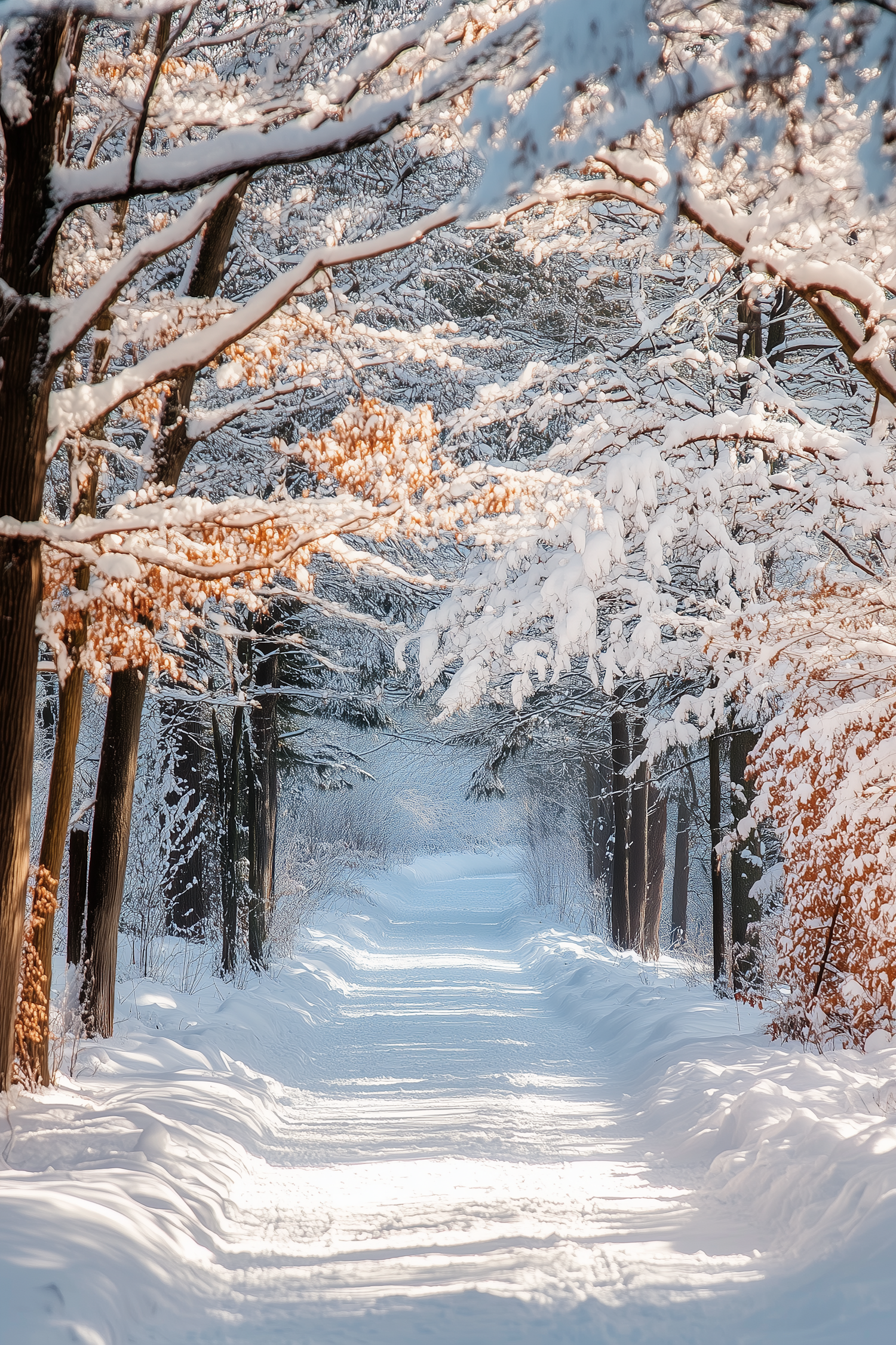 Serene Winter Path