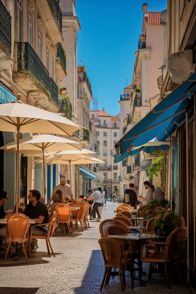 European Street Café Ambiance