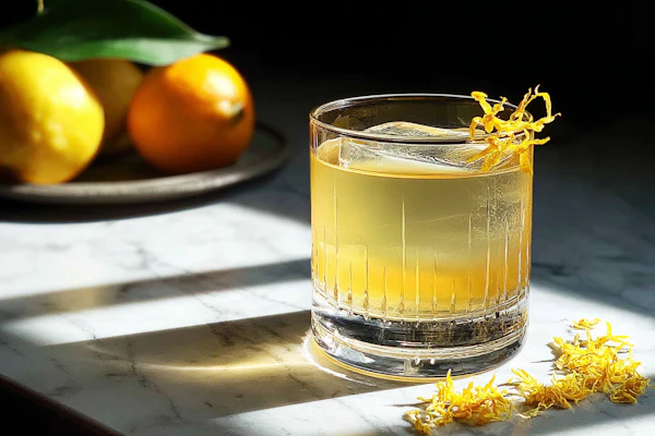 Yellow Cocktail Display