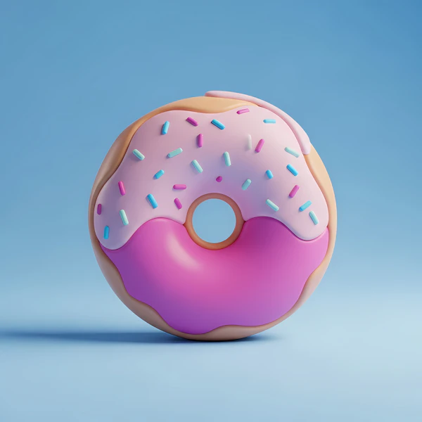 3D Rendered Donut