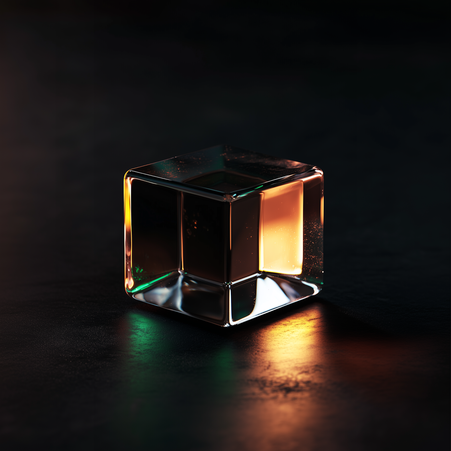 Illuminated Glass Cube