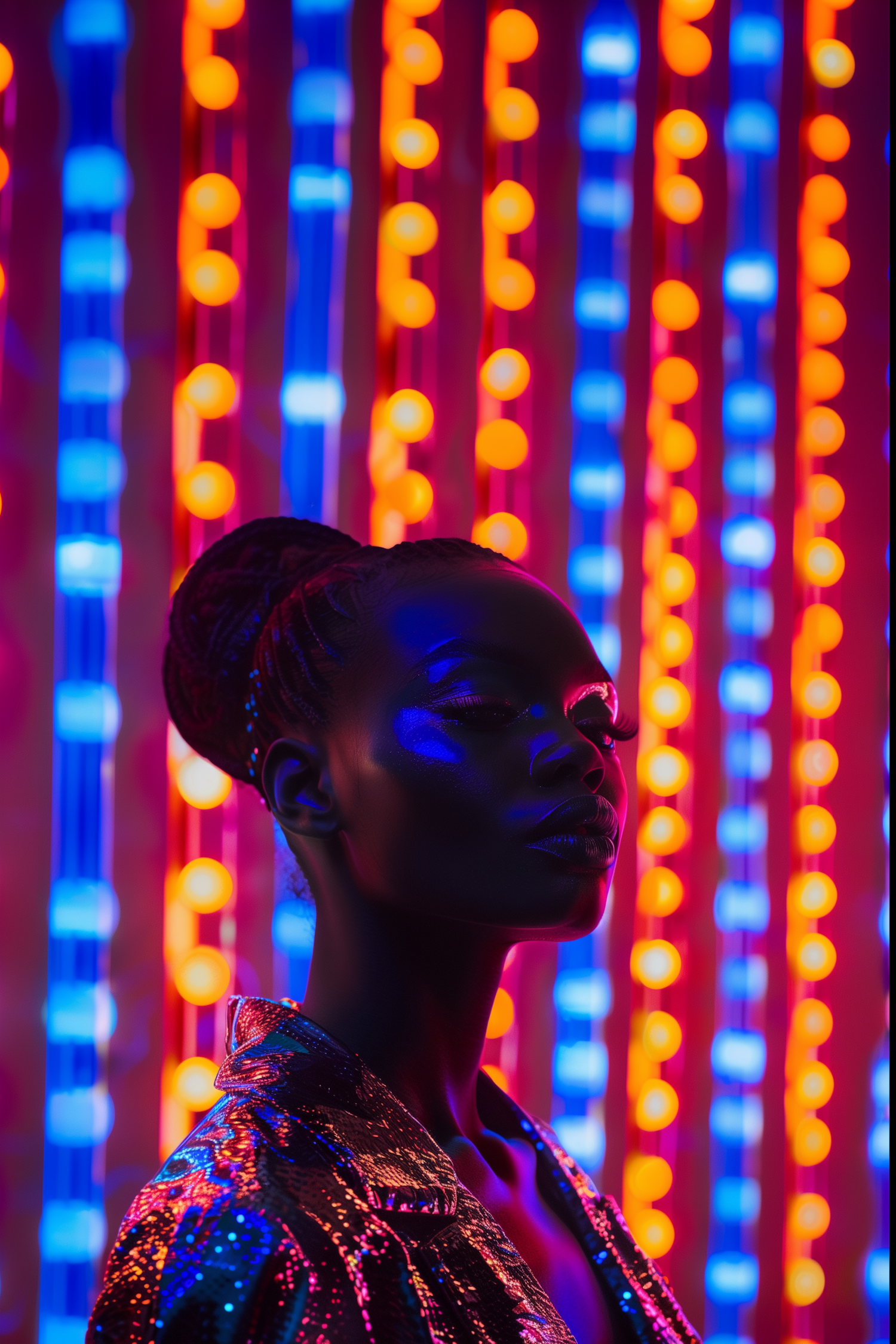 Colorful Light Portrait