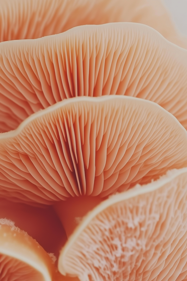 Intricate Mushroom Gills Texture