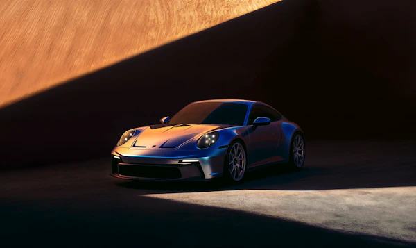 Sleek Porsche 911 Sports Car Display