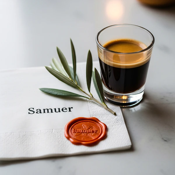 Espresso and Olive Leaves